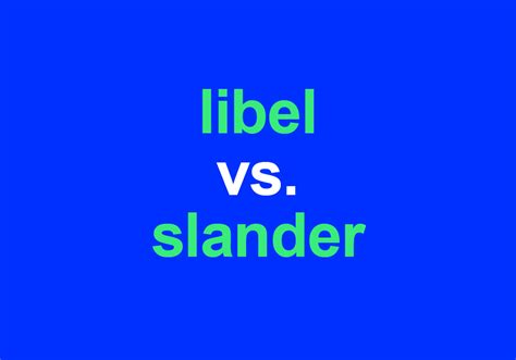 "Libel" vs. "Slander": How To Tell The Difference - Dictionary.com