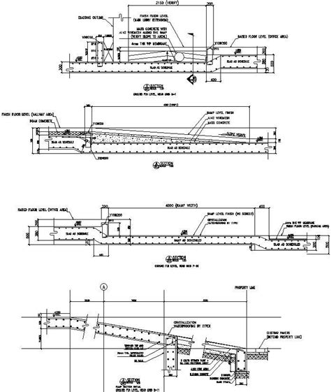 Ramp Section Details In Autocad Dwg Files Cadbull