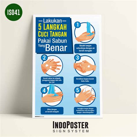 Poster K Safety Langkah Cara Mencuci Tangan Dengan Sabun Kemenkes