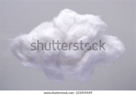 Cotton Wool Cloud Isolated On Grey Stock Photo Edit Now