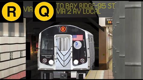 OpenBVE Special R Train To Bay Ridge 95th Street Via 2 Av Local R160B