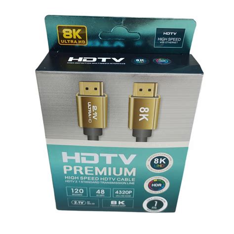 Ripley CABLE HDMI 2 1V 8K ULTRA HD 3D 1 METROS 4320P PREMIUM 48GBPS