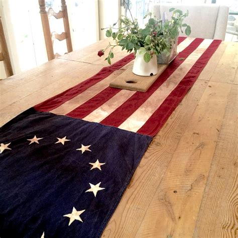 American Flag Table Runner Fourth Of July Decor Flag Decor