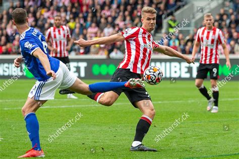 Brentford Defender Kristoffer Ajer Shoots Editorial Stock Photo