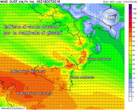 AVVISO METEO Forti Venti In Arrivo Su Gran Parte Dell Isola Nelle