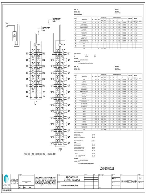 Single Line Power Riser Diagram Mundo Pdf