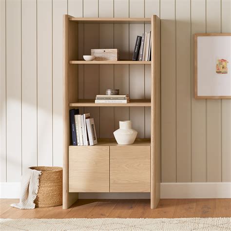 Torme White Oak Tall Bookcase | Article