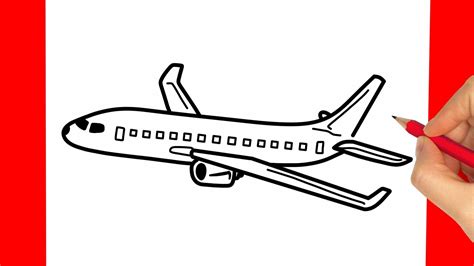 How To Draw Airplane Easy Step By Step For Beginners Youtube