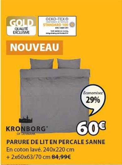 Promo Parure De Lit En Percale Sanne Kronborg Chez Jysk Icatalogue Fr