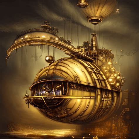 Prachtige Fantasy Steampunk Airship Kunst Creative Fabrica