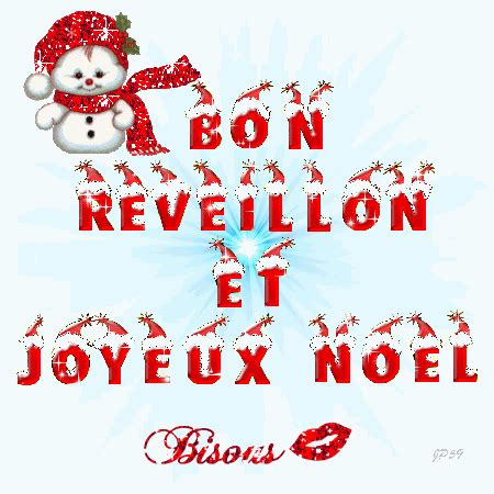 A Christmas Card With The Words Bon Reveilon Et Joyeux Noel