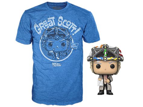 Pop And Tee Back To The Future Doc W Helmet Glow In The Dark