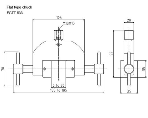 Heavy Duty Flat Chuck Tensile Grip SEALS USA