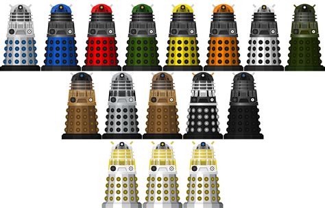 Various Dalek Colour Schemes =3 by AferVentus on DeviantArt