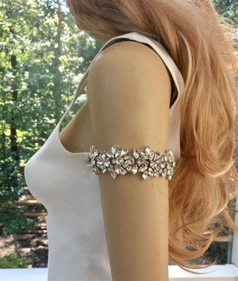 Rhinestone Arm Cuff Bridal Wedding Jewelry Shoulder Jewelry Arm Cuff Jewelry Bridal