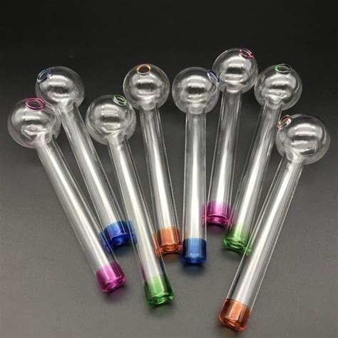 2021 Pyrex Crack Pipe Colorful Glass Oil Burning Pipe High Quality Mini Smoking Hand Pipes