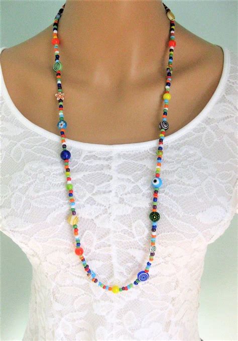 Colorful Beaded Eyeglass Chain Handmade Jewelry Glasses Etsy Canada