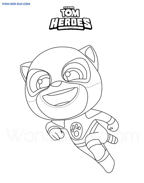 Talking Tom Heroes Coloring Pages Print For Free