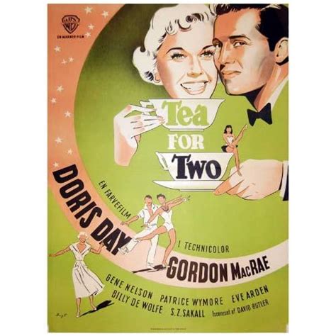 Amazon.com - Tea for Two Movie Poster (11 x 17 Inches - 28cm x 44cm) (1950) Danish Style A ...