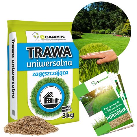 Trawa UNIWERSALNA 3KG SAMOZAGĘSZCZAJĄCA nasiona trawy ODPORNA NA