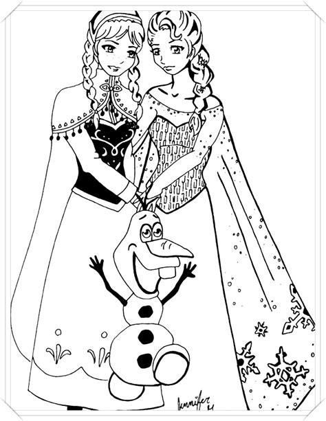 frozen elsa para colorear - Dibujo imágenes