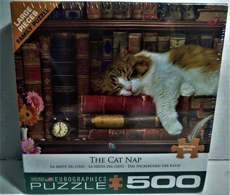 Cat Puzzle The Cat Nap Eurographics Pc Puzzle Nib Usa Jigsaw