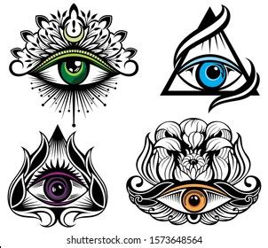 All Seeing Eye Symbol Vision Providence Stock Vector Royalty Free