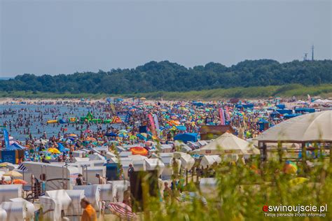 Na plaży Świnoujście w sieci