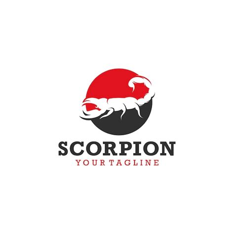 Skorpion Logo Design Vorlage Vektor Illustration Premium Vektor