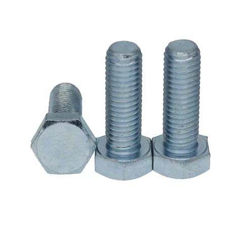 Din Hexagon Head Bolts Carbon Steel Class Blue Zinc Full