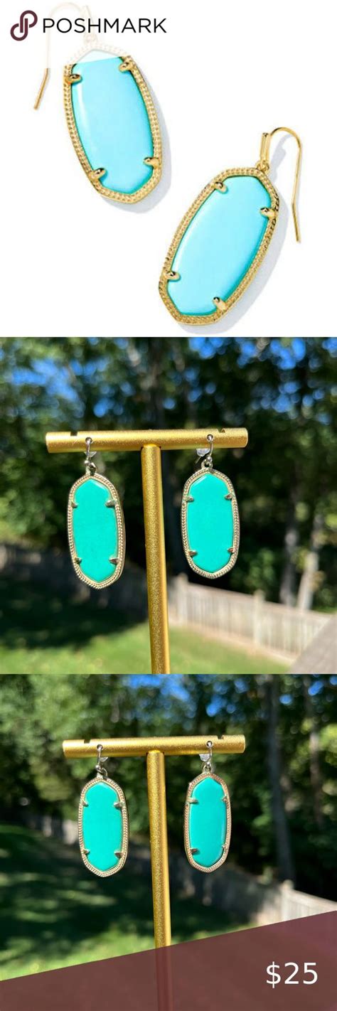 Kendra Scott Elle Light Blue Magnesite Earrings Magnesite Kendra Scott