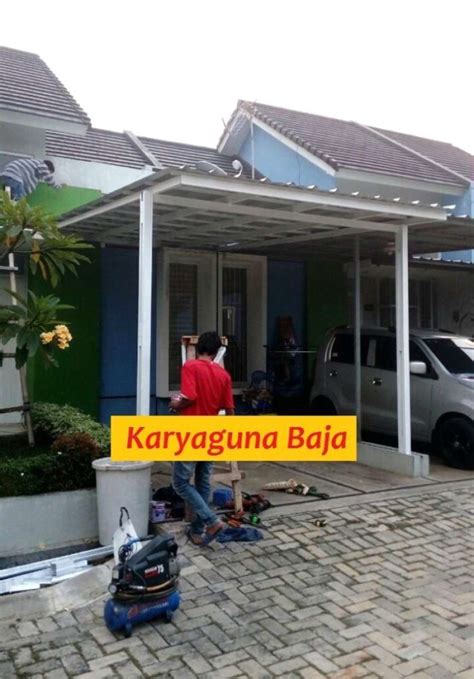 Promo Kanopi Baja Ringan Atap Spandek Cat Putih Cattleya Residence