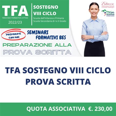 Tfa Sostegno Viii Ciclo Preparazione Alla Prova Scritta Educere