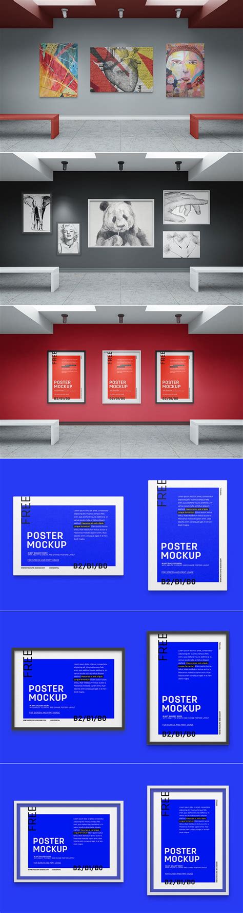 Free Art Gallery Mockup Mockuptree