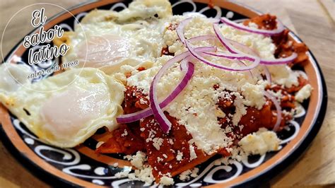 Chilaquiles Rojos Rancheros Receta Fácil y Bien Ricos YouTube