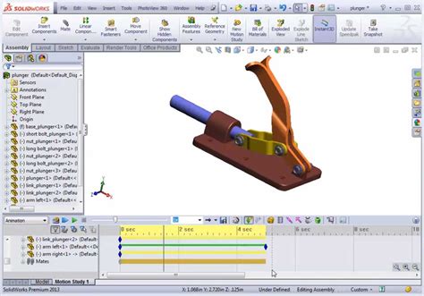 Solidworks Motion Study Tutorial Mechanical Engineering