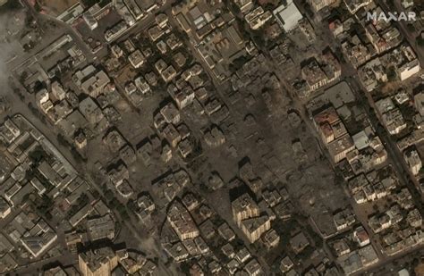 Satellite Images Show Enormous Scale Of Destruction In Al Rimal Of Gaza