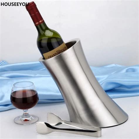 Durable Stainless Steel Wall Ice Bucket Wine Coolers Chiller Bucket Storage Coolers Ice