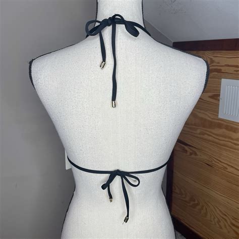 Beach Bunny Sirens Song Sequin Triangle Bikini Top Blue Ombre Medium NWT Swim EBay