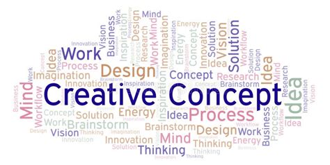 Creative Concept Word Cloud Made With Text Only Stock Illustration