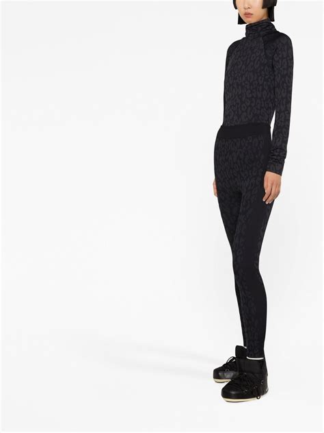 Sweaty Betty Leopard Jacquard Base Layer Ski Leggings Farfetch