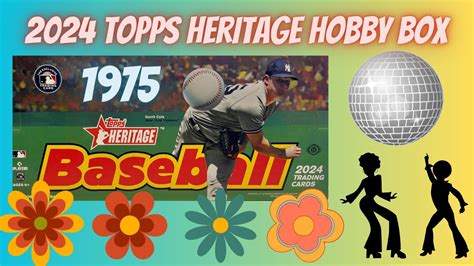 2024 Topps Heritage Hobby Box Nice Black Variation Pull 1975 Design