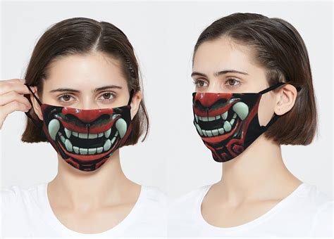 Samurai Mask Japanese Samurai Face Mask Samurai Mouth Face Etsy