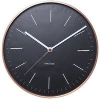 Karlsson Minimal Wall Clock - Black | at Mighty Ape NZ