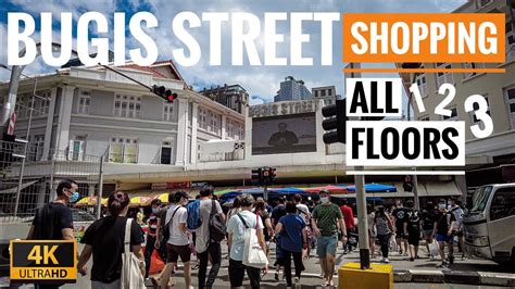 4K BUGIS STREET Shopping Walking Around All Floors 1 2 3 Jan