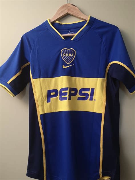 2002 Boca Juniors Home Shirt SOUVENIRS VINTAGE FOOTBALL