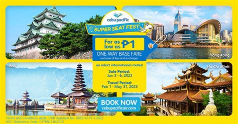 Cebu Pacific Welcomes 2023 With Special P1so Sale For International Routes