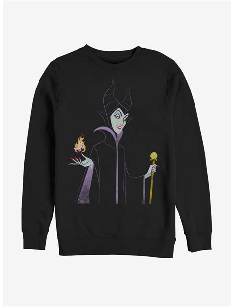 Disney Villains Maleficent Minimal Maleficent Sweatshirt - BLACK | Hot ...