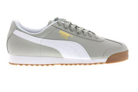 Puma Roma Basic 35357298 Mens Gray Classic Lace Up Lifestyle Sneakers