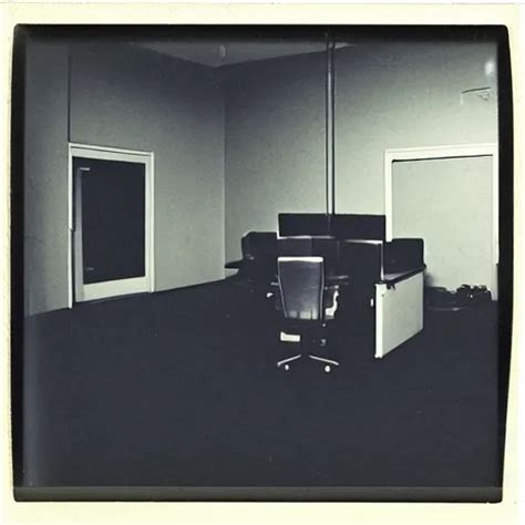 Creepy Liminal Infinite Office Space Old Polaroid Stable Diffusion